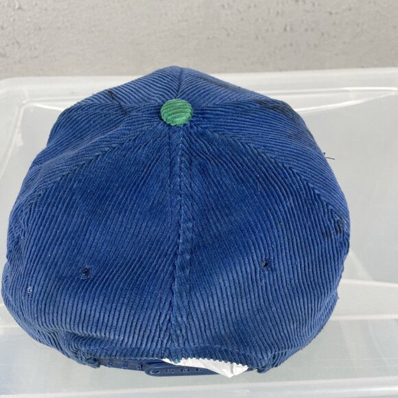 Seattle Seahawks Hat  Corduroy Green Blue NFL Retro Starline Vintage Snapback - Picture 7 of 14